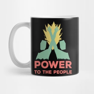 ✪ POWER TO THE PEOPLE ✪ Powerful Freedom Slogan Mug